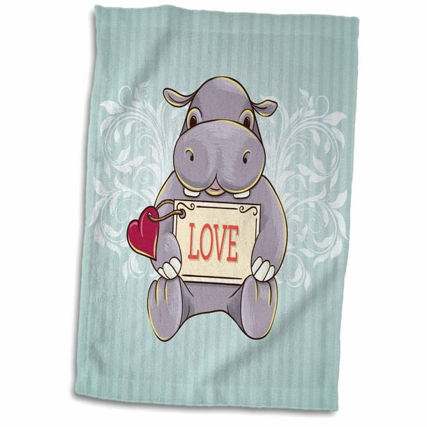 3dRose Red and White Heart Full of Love Towel 15 x 22 3dRose Red and White Heart Full of Love Towel 15 x 22